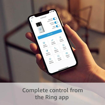Ring Video Doorbell 1st Gen, Rechargeable Battery Powered WiFi Doorbell Security 720P HD Camera with 2 Way Talk Motion Detection Night Vision Fully Working (Container Product Without Box & Accessories) - Imported from UK